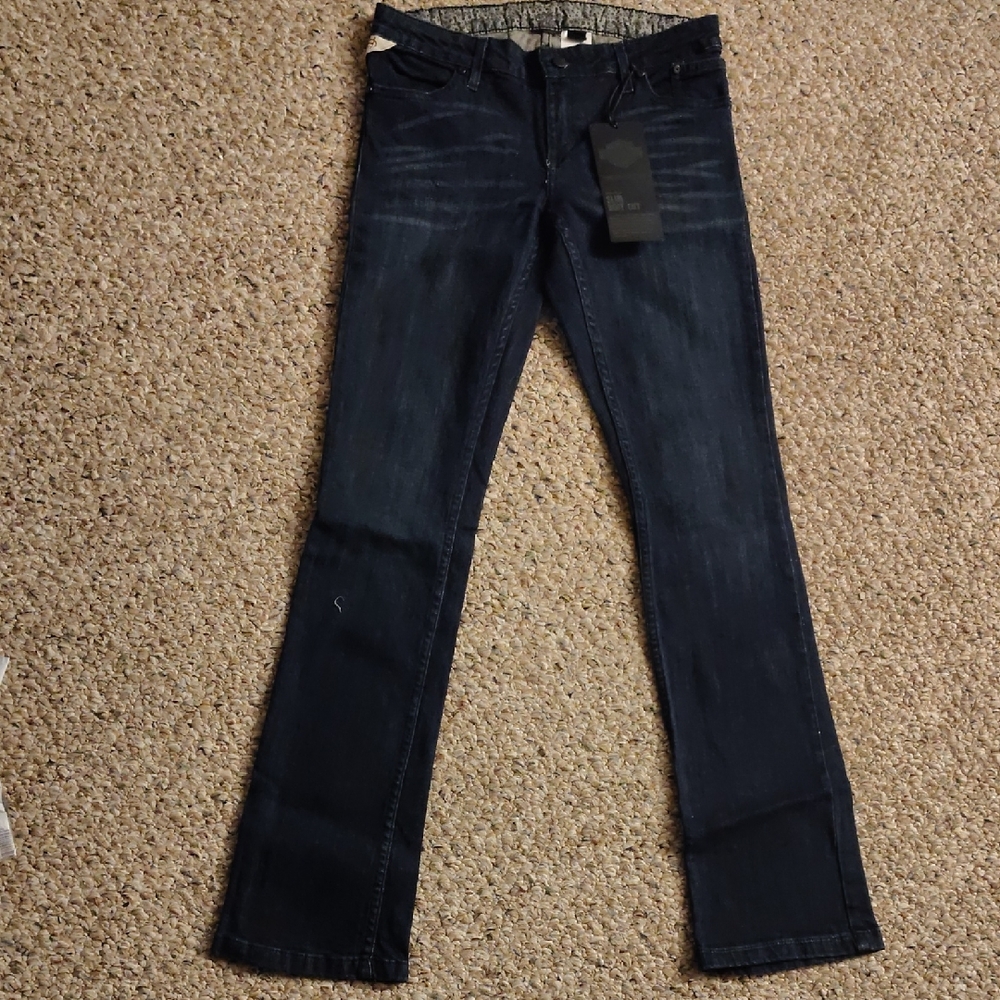 Women's Harley Davidson Slim Boot Cut Dark Blue Jeans